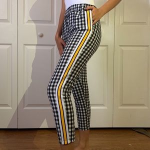 Checkered Racer Pants
